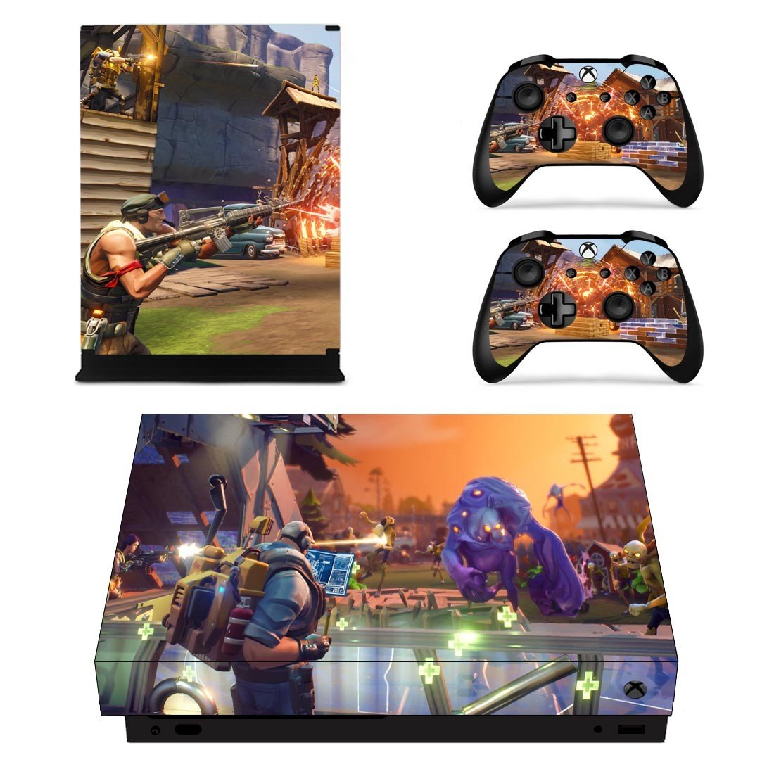 Fortnite decal skin for Xbox one X Console & Controllers