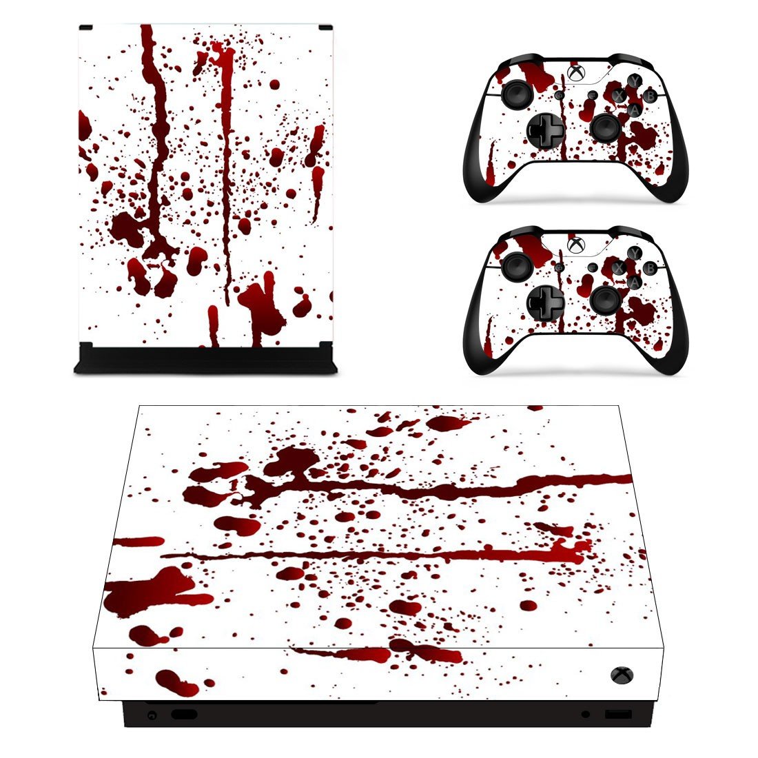 Blood drops decal skin for Xbox one X Console & Controllers