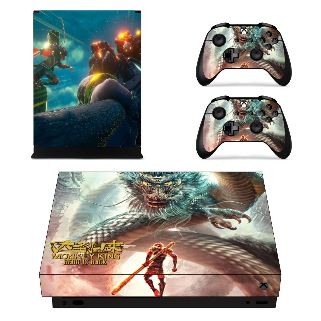 Monkey King Hero is Back decal skin for Xbox one X Console & Controllers