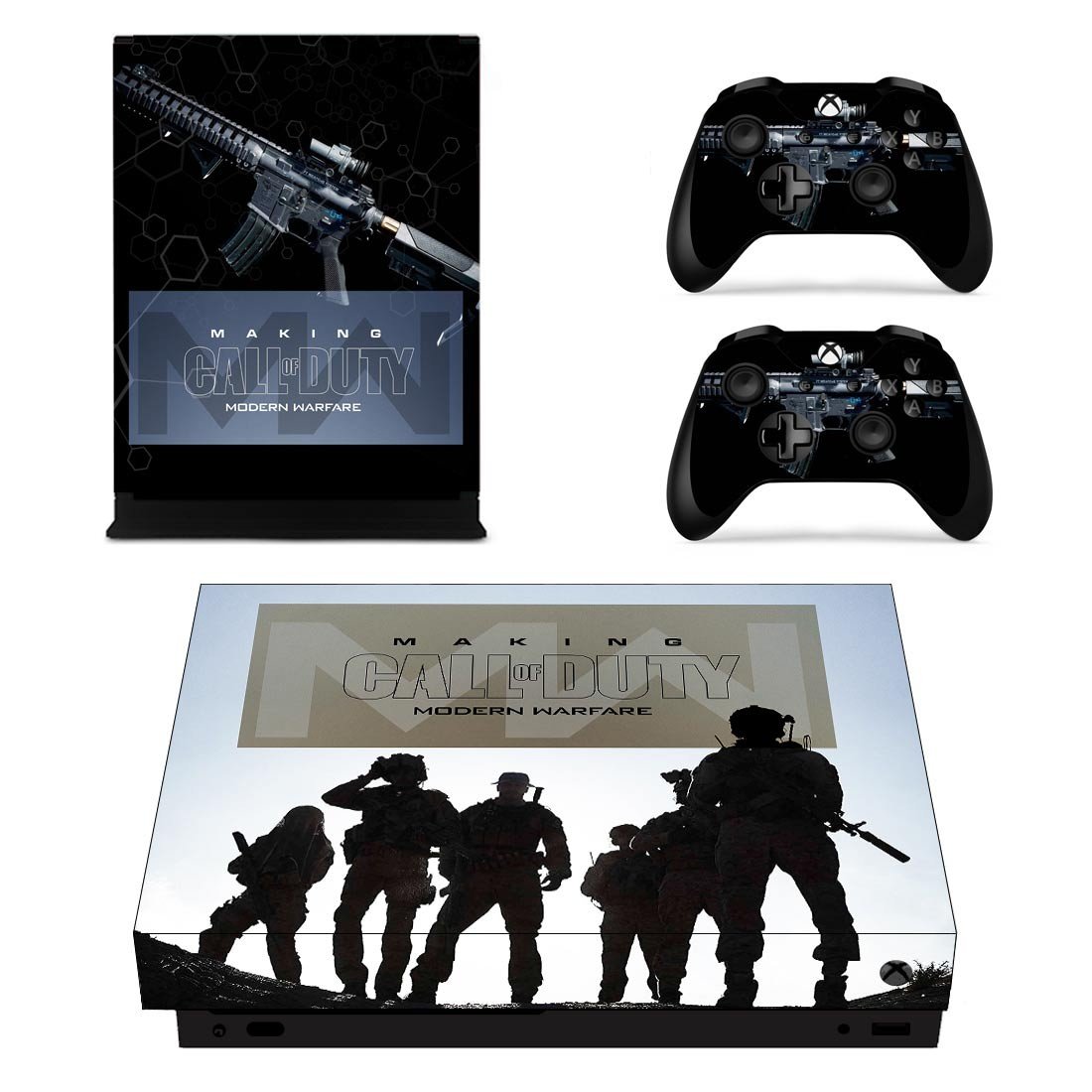 Modern Warfare decal skin for Xbox one X Console & Controllers