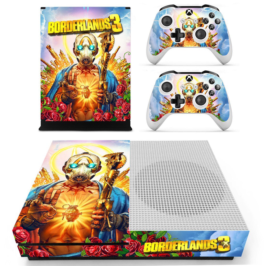 Borderlands 3 decal skin for Xbox one S Console & Controllers
