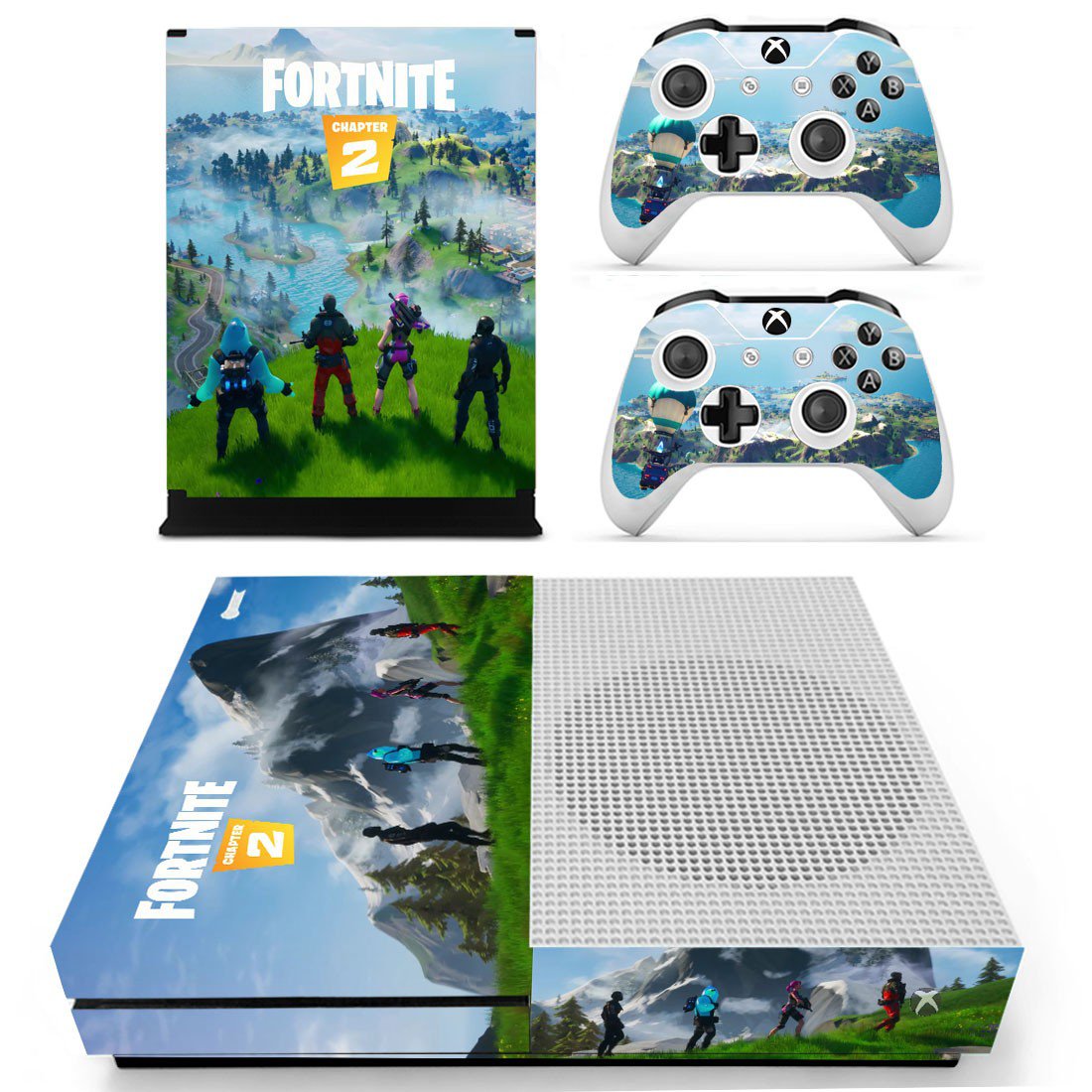 Fortnite decal skin for Xbox one S Console & Controllers