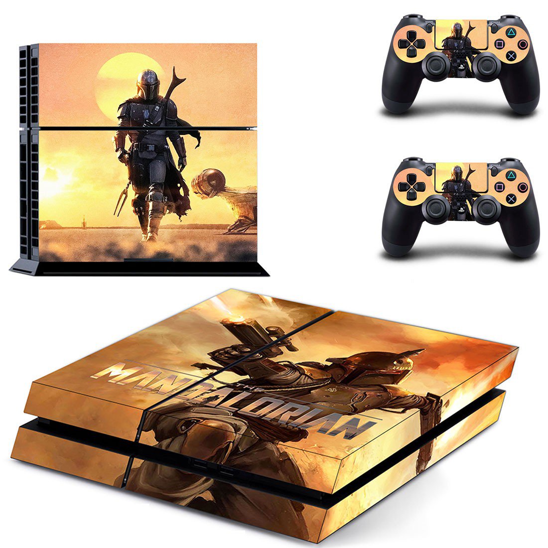 The Mandalorian decal skin for PlayStation 4 Console & Controllers