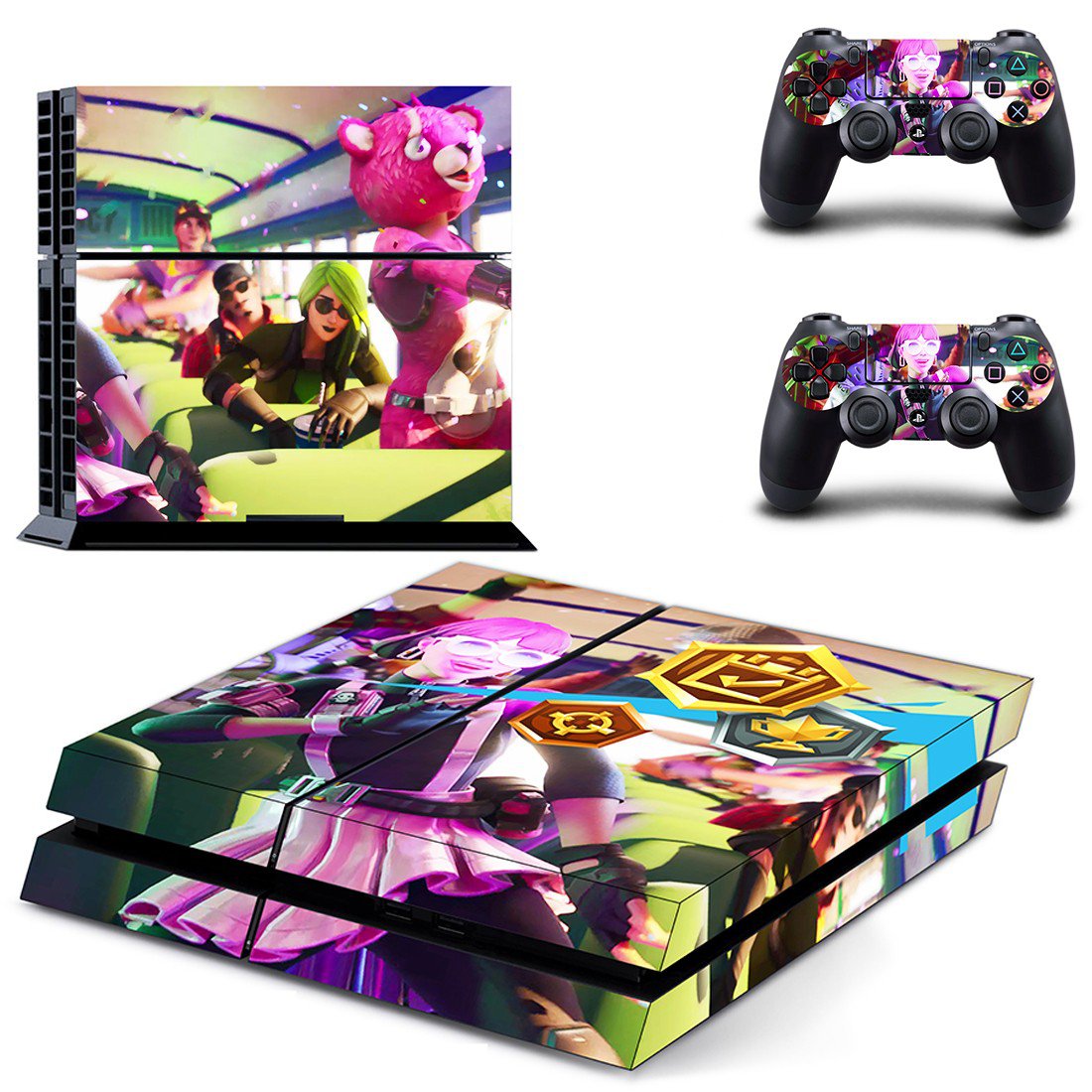 Fortnite decal skin for PlayStation 4 Console & Controllers