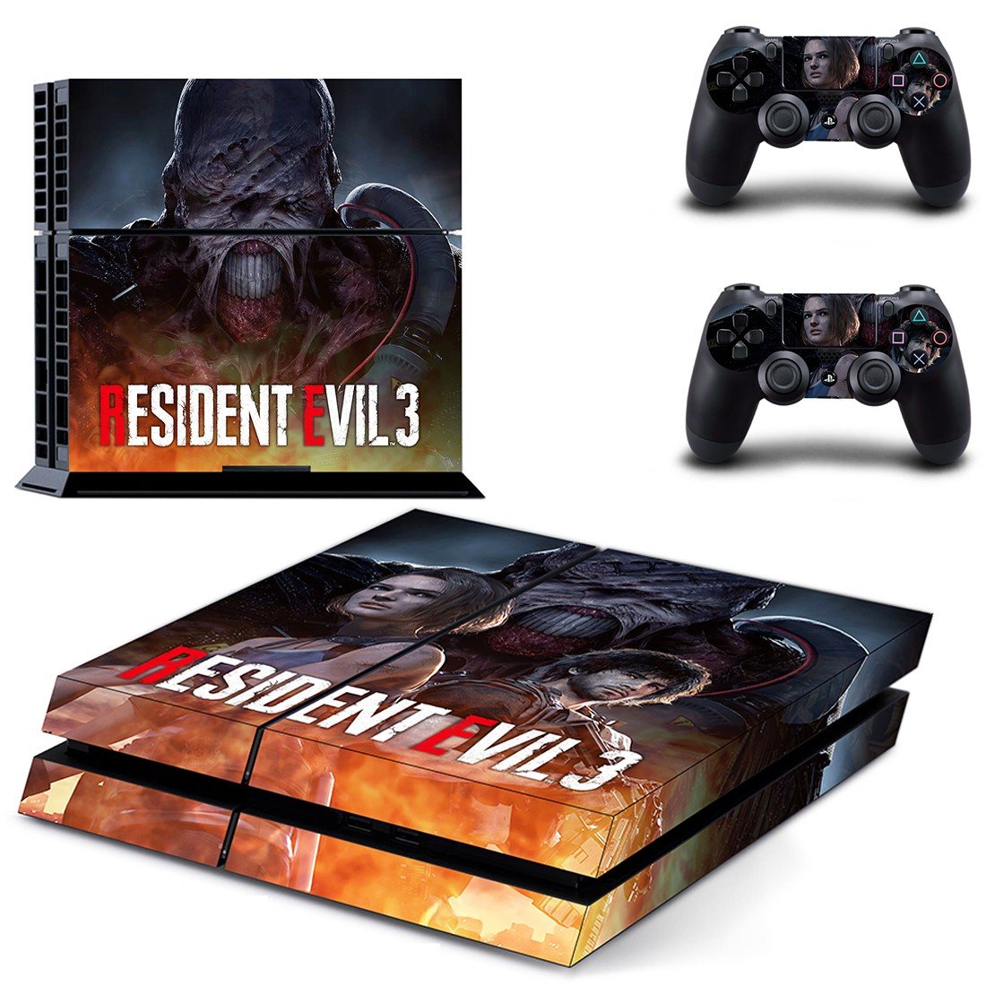 Resident Evil 3 decal skin for PlayStation 4 Console & Controllers