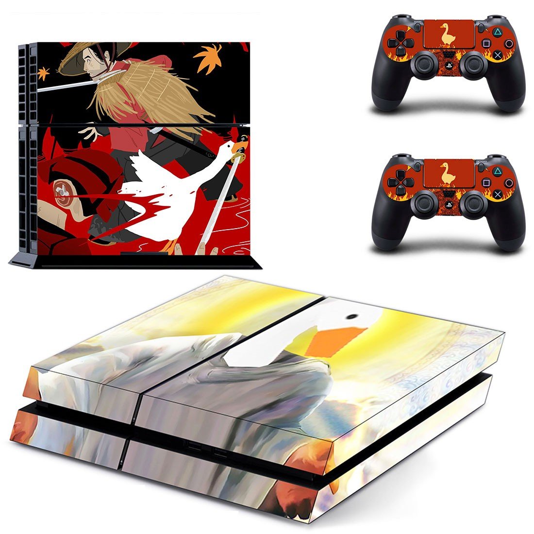 Untitled Goose Game decal skin for PlayStation 4 Console & Controllers