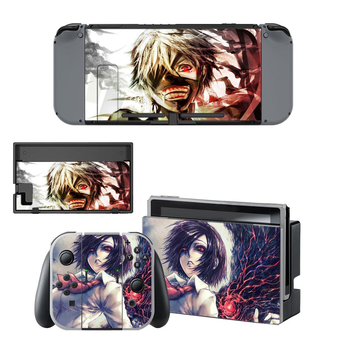 Tokyo Ghoul decal skin for Nintendo Switch Console & Controllers