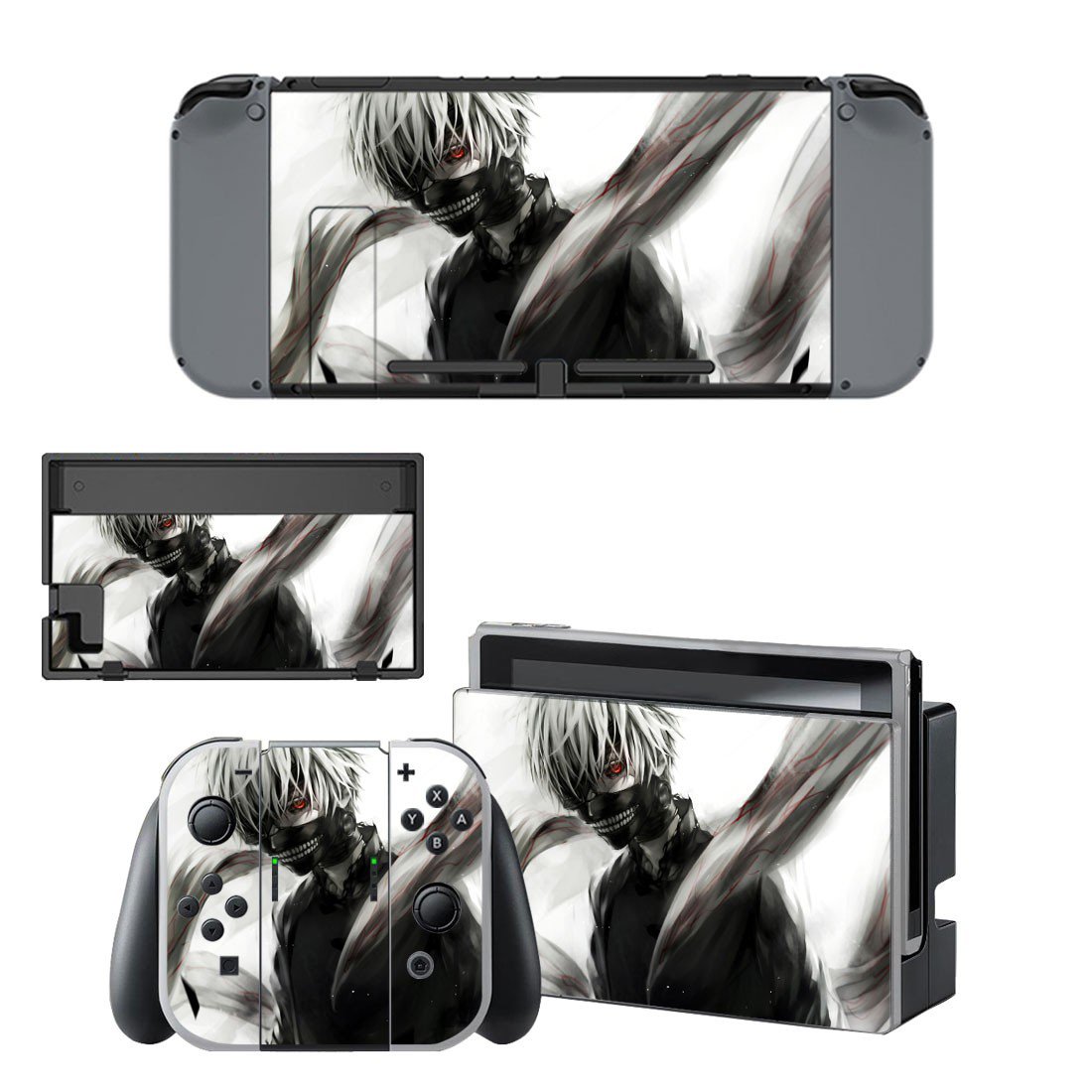 Tokyo Ghoul decal skin for Nintendo Switch Console & Controllers