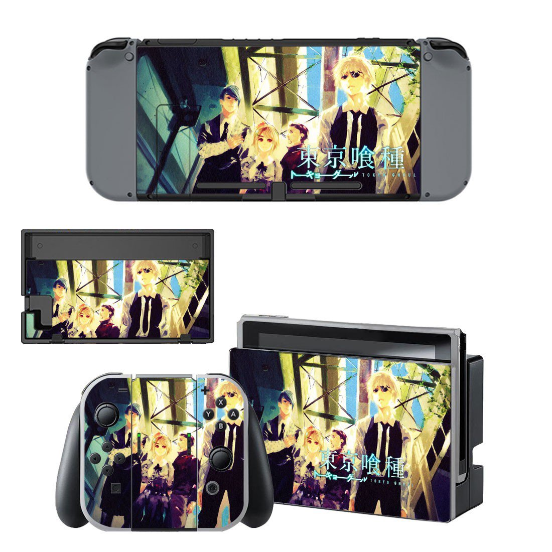 Tokyo Ghoul decal skin for Nintendo Switch Console & Controllers