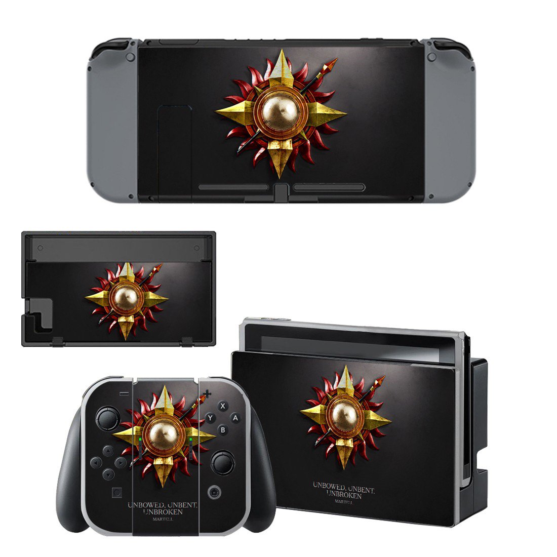Game of Thrones decal skin for Nintendo Switch Console & Controllers