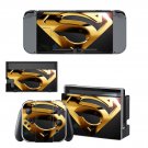 Superman decal skin for Nintendo Switch Console & Controllers