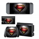 Superman decal skin for Nintendo Switch Console & Controllers