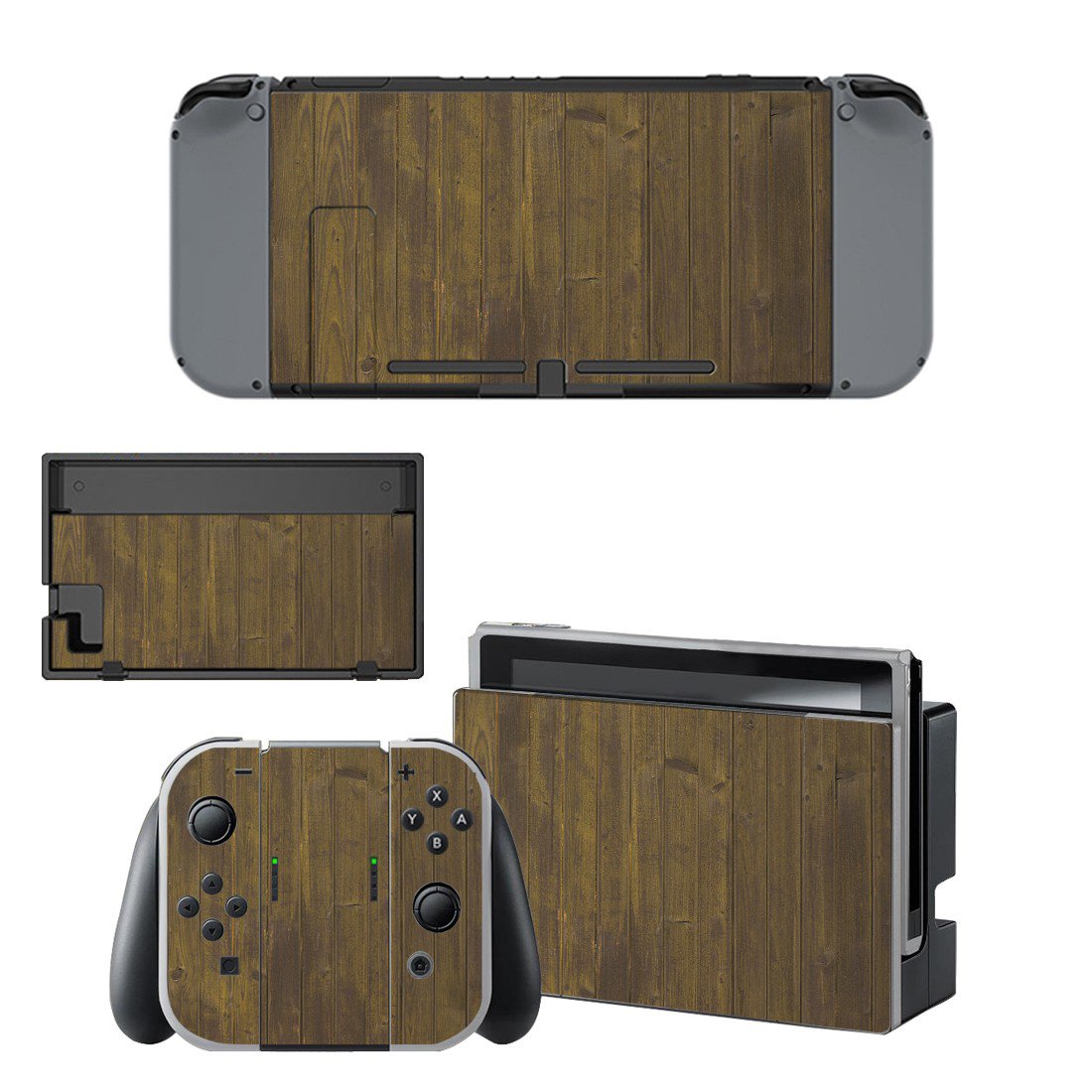 Wood Board decal skin for Nintendo Switch Console & Controllers