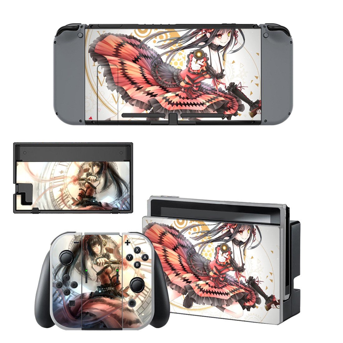 Date A Live decal skin for Nintendo Switch Console & Controllers