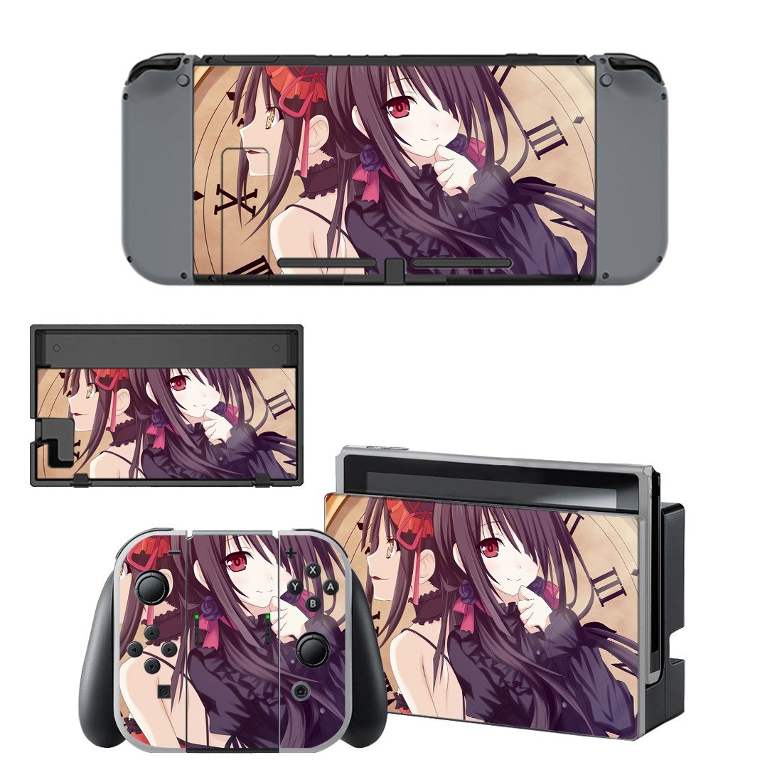 Date A Live decal skin for Nintendo Switch Console & Controllers