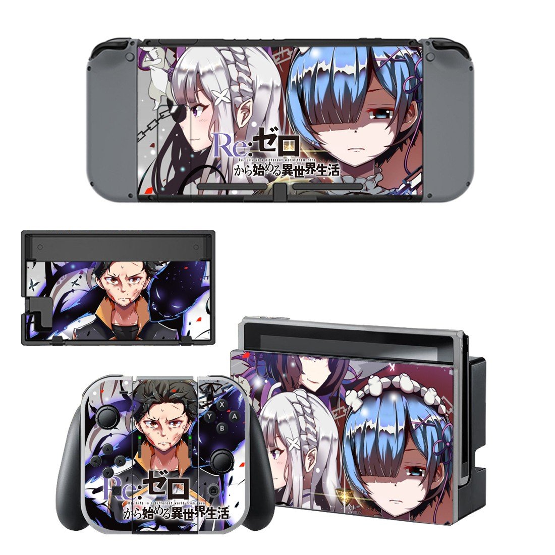 Re Zero decal skin for Nintendo Switch Console & Controllers