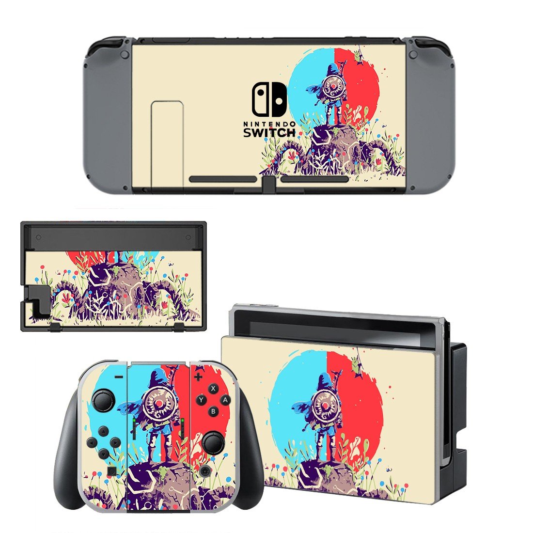Nintendo Classic decal skin for Nintendo Switch Console & Controllers