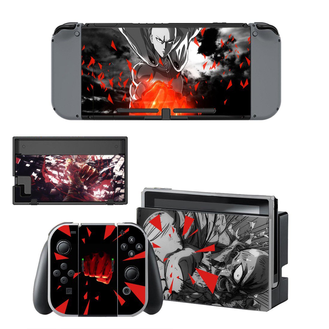 Saitama decal skin for Nintendo Switch Console & Controllers