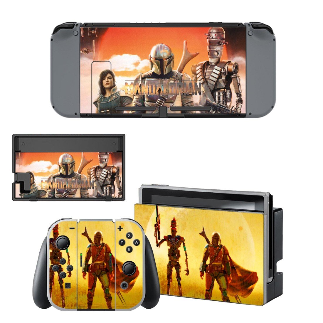 The Mandalorian decal skin for Nintendo Switch Console & Controllers