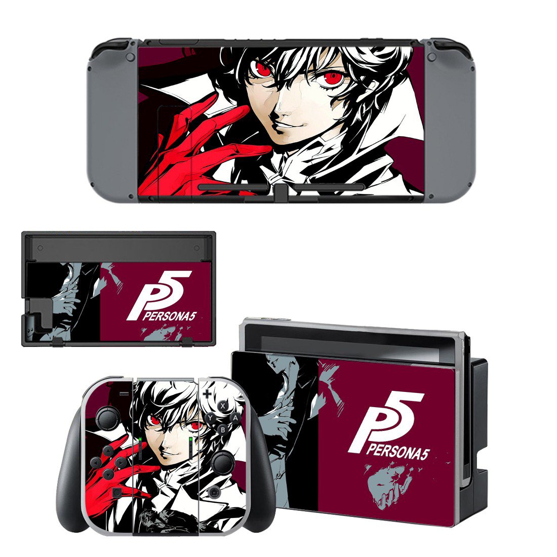 Persona 5 decal skin for Nintendo Switch Console & Controllers