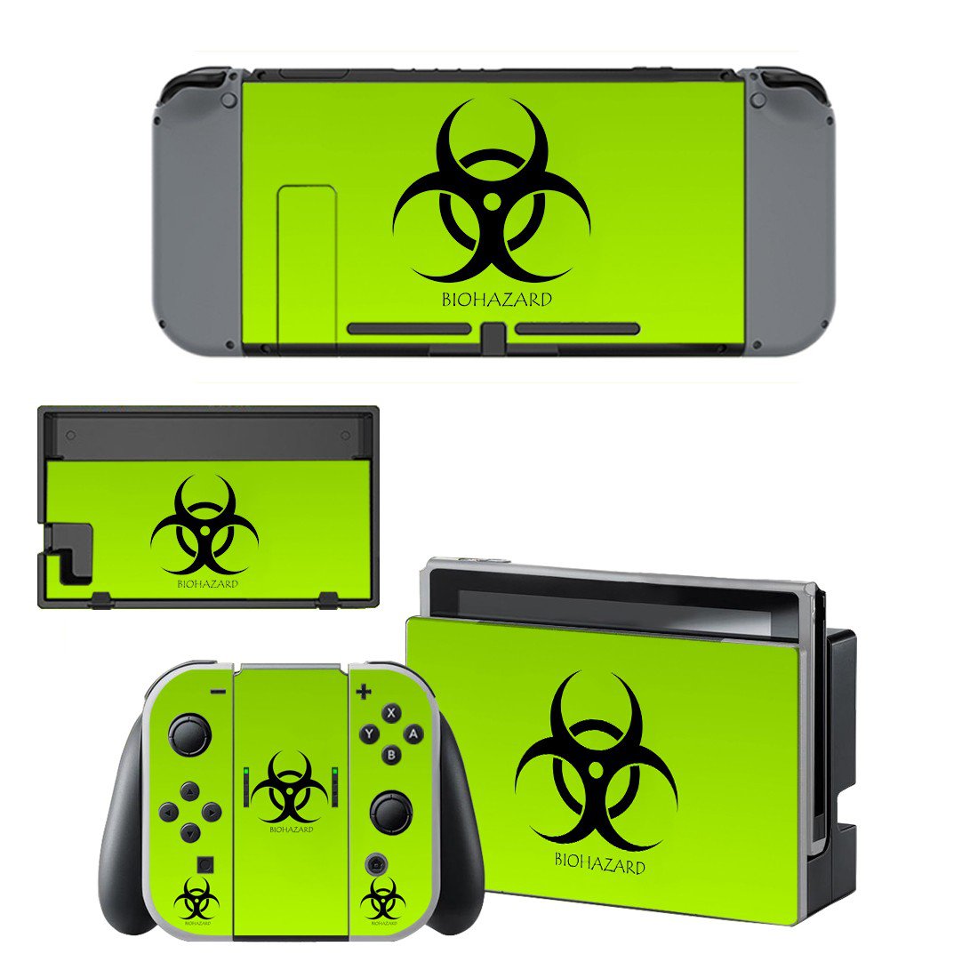 Biohazard decal skin for Nintendo Switch Console & Controllers