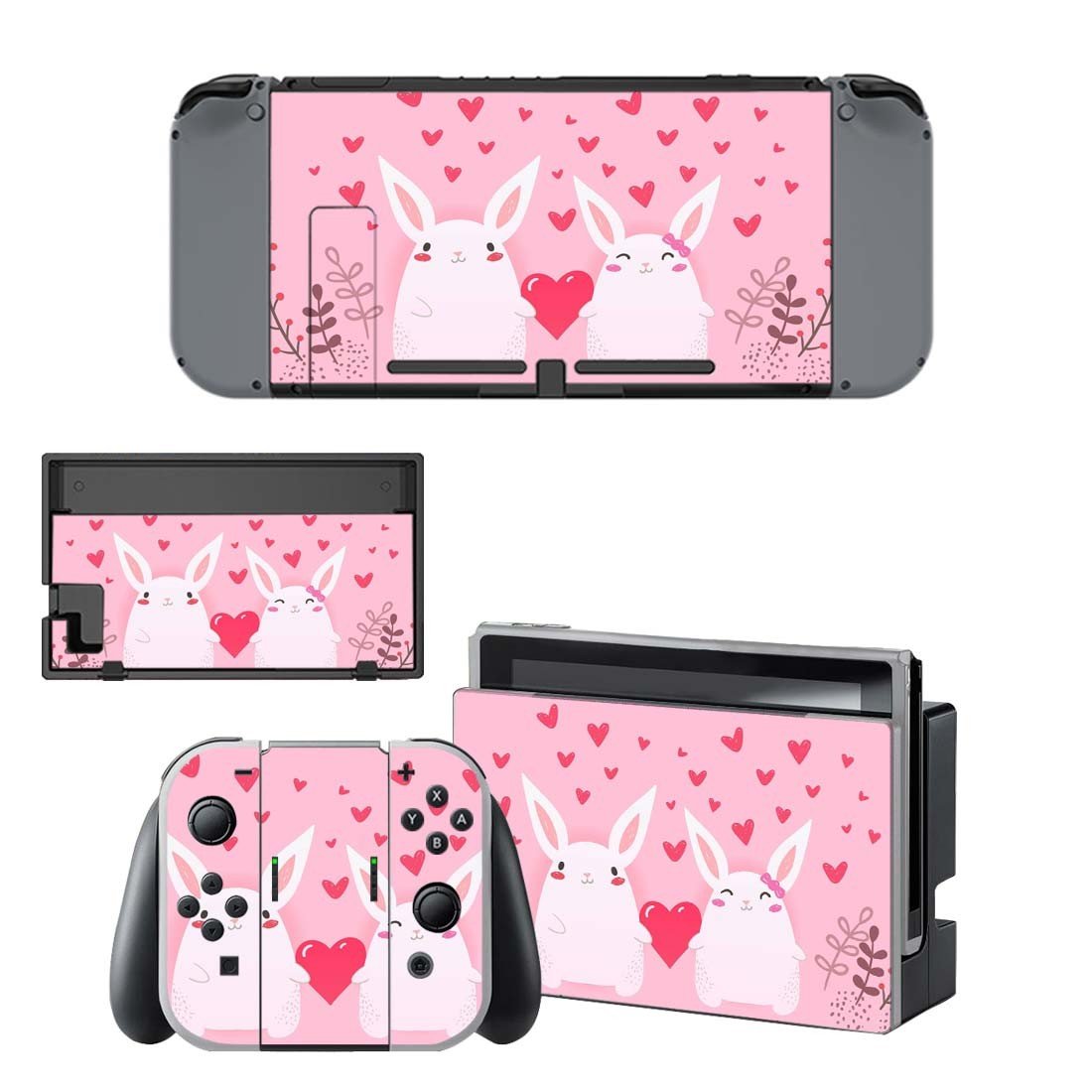 Bunny Love decal skin for Nintendo Switch Console & Controllers