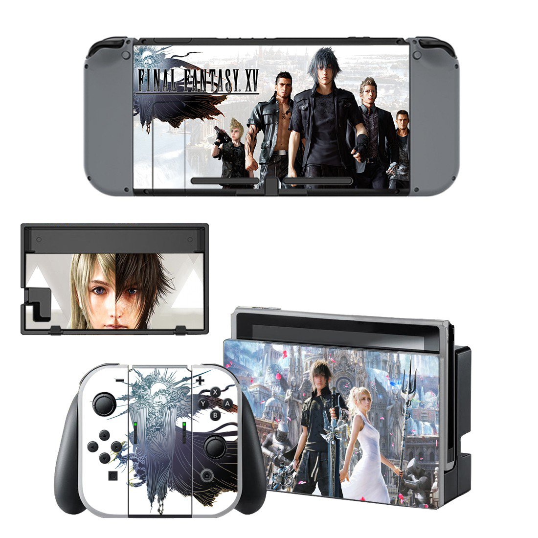Final Fantasy 15 decal skin for Nintendo Switch Console & Controllers