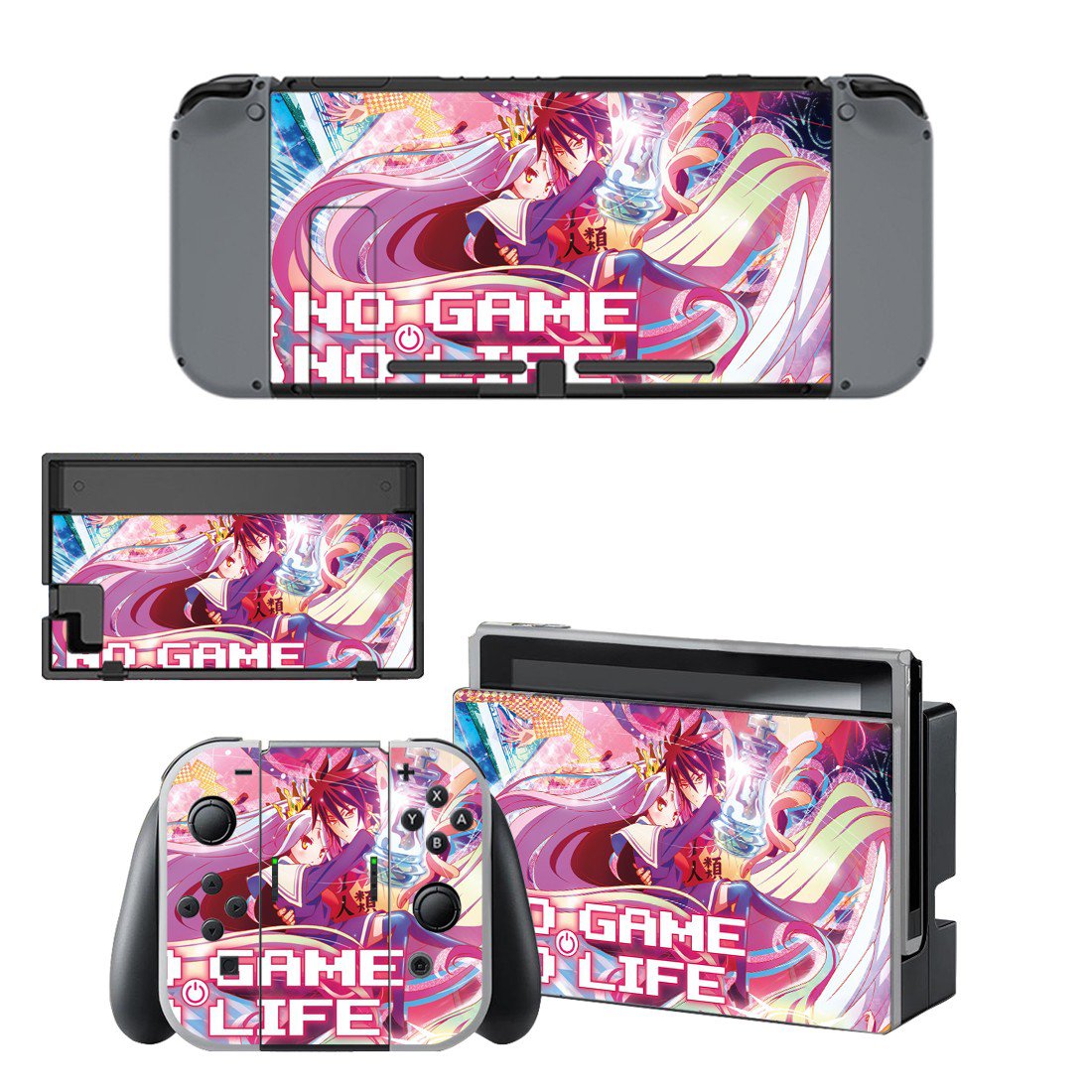 No Game No Life decal skin for Nintendo Switch Console & Controllers