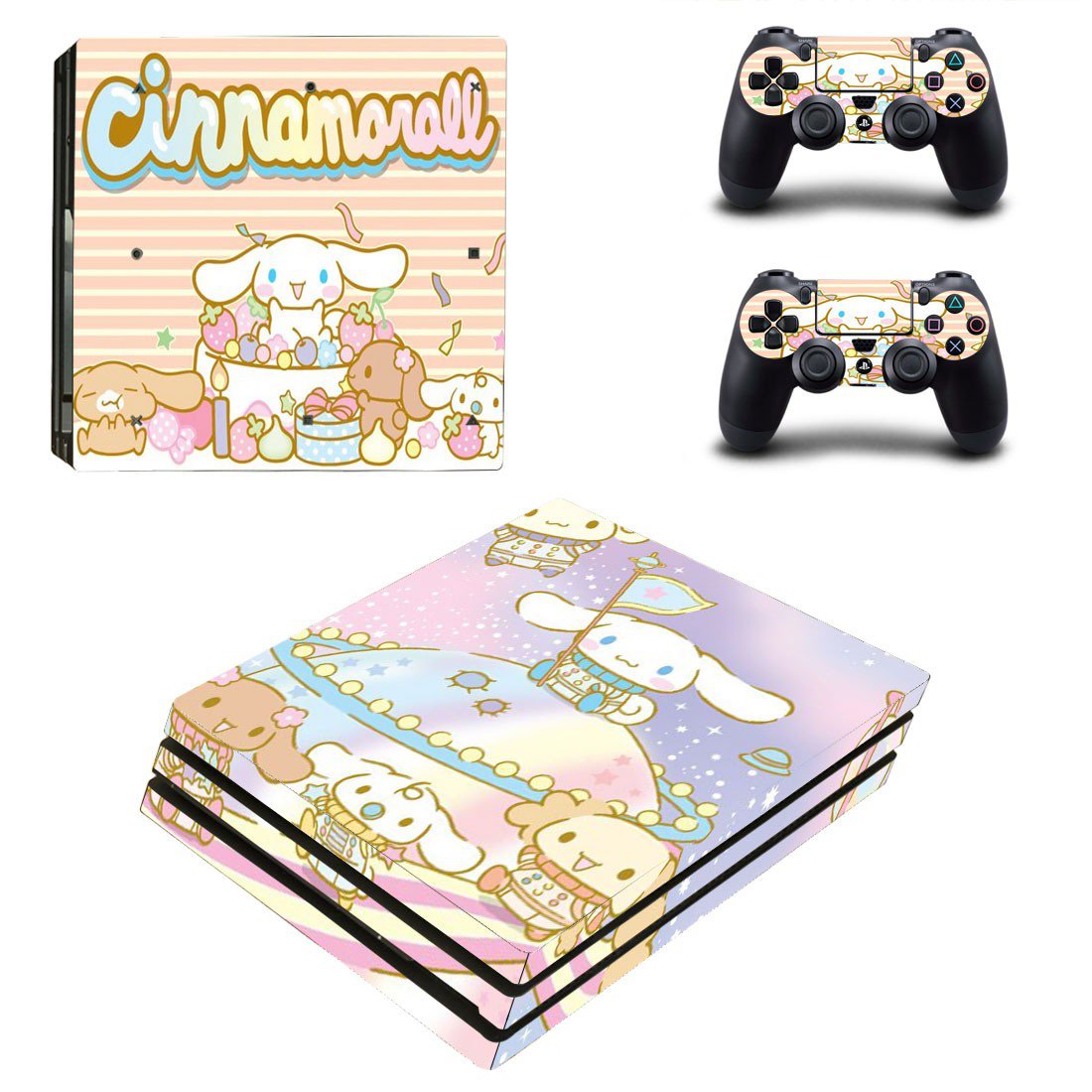 Cinnamoroll decal skin for PS4 Pro Console & Controllers