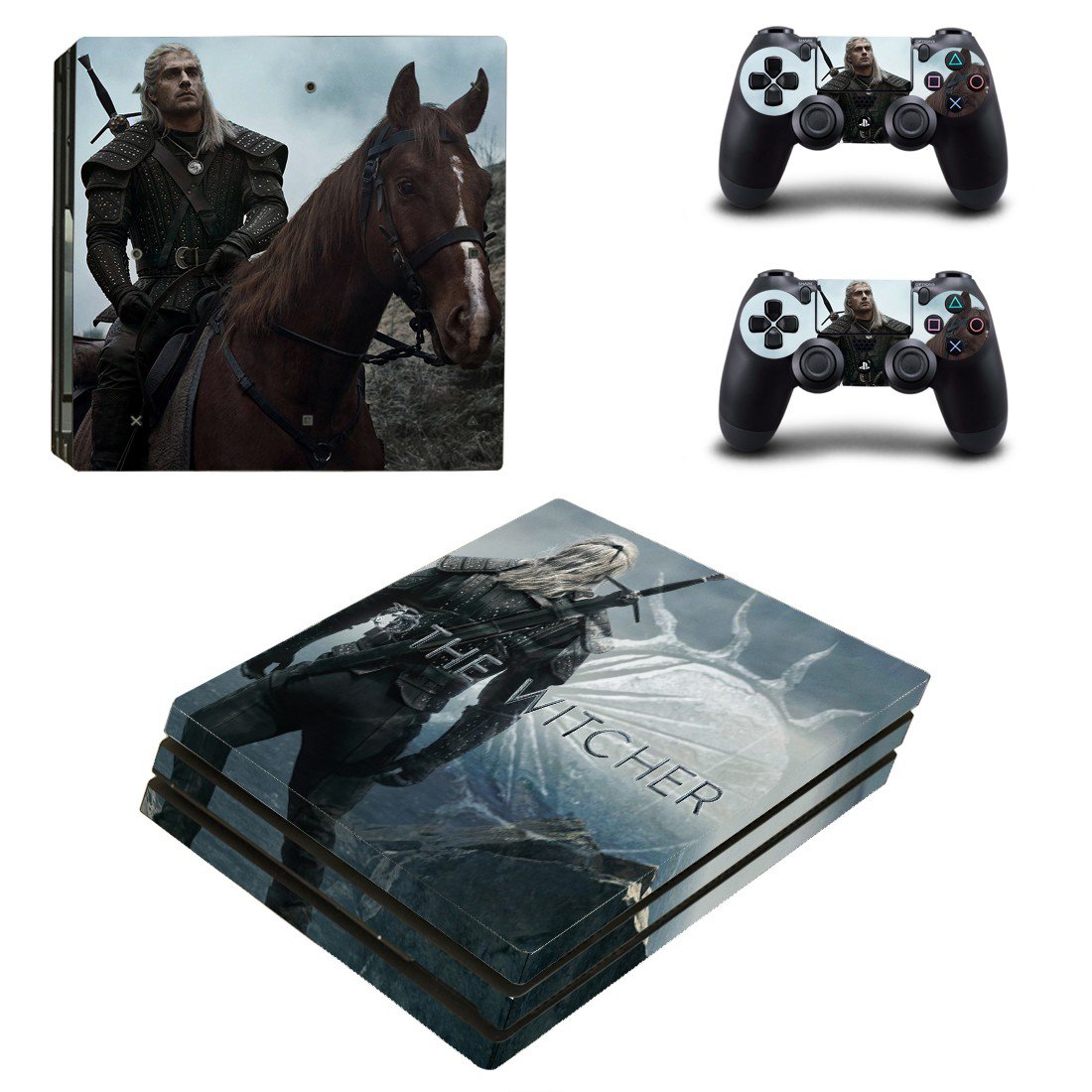 The Witcher decal skin for PS4 Pro Console & Controllers