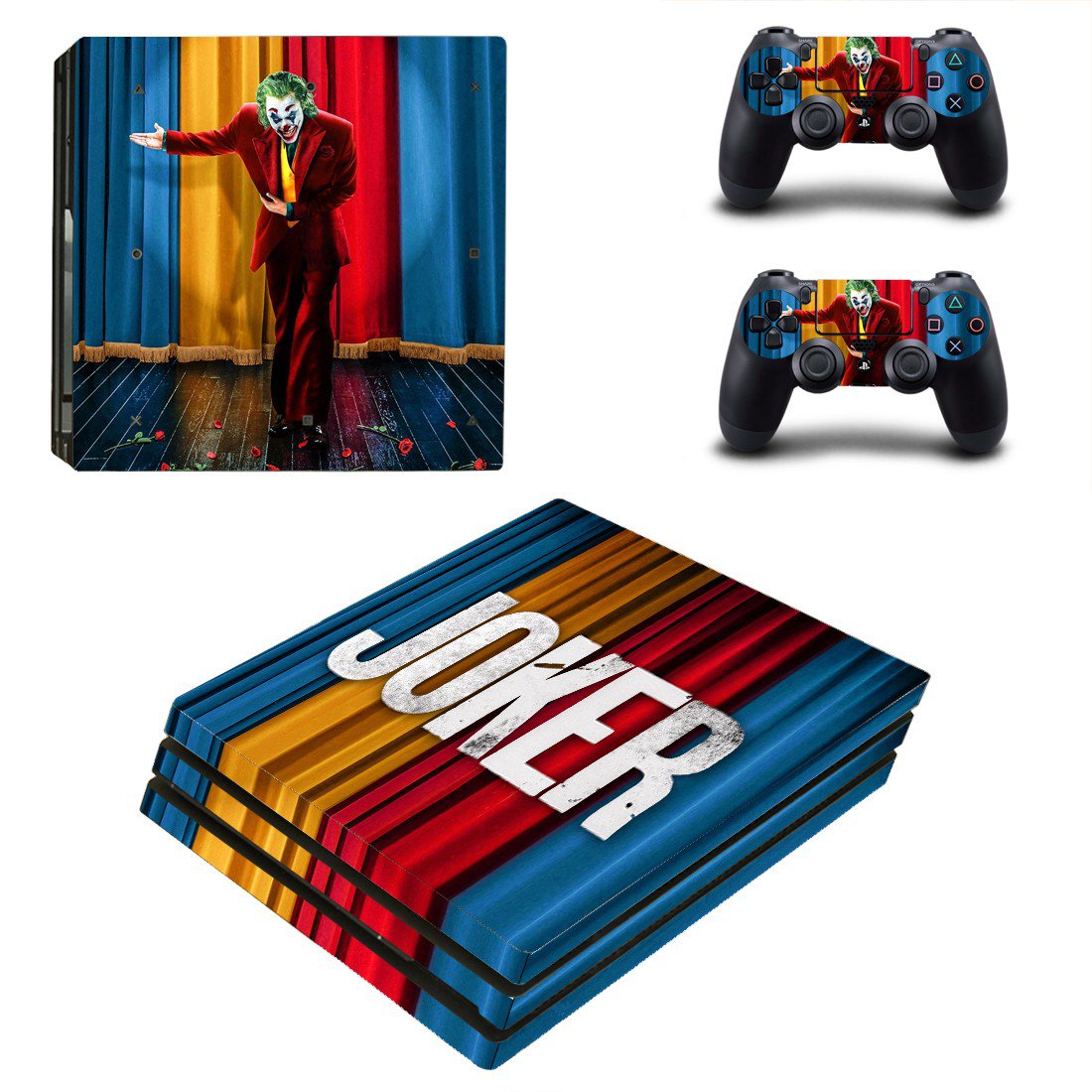 The Joker decal skin for PS4 Pro Console & Controllers