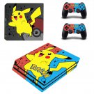 Pokemon Pikachu decal skin for PS4 Pro Console & Controllers