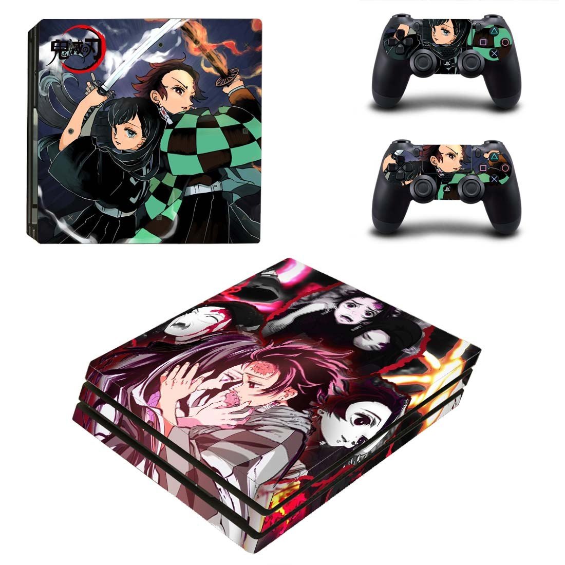 Demon Slayer decal skin for PS4 Pro Console & Controllers