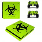 Biohazard decal skin for PS4 Slim Console & Controllers
