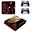 Ironman stark decal skin for PS4 Slim Console & Controllers
