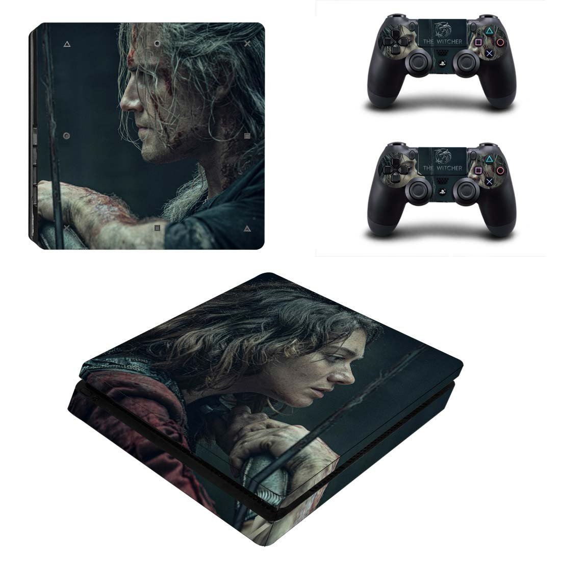 The Witcher decal skin for PS4 Slim Console & Controllers