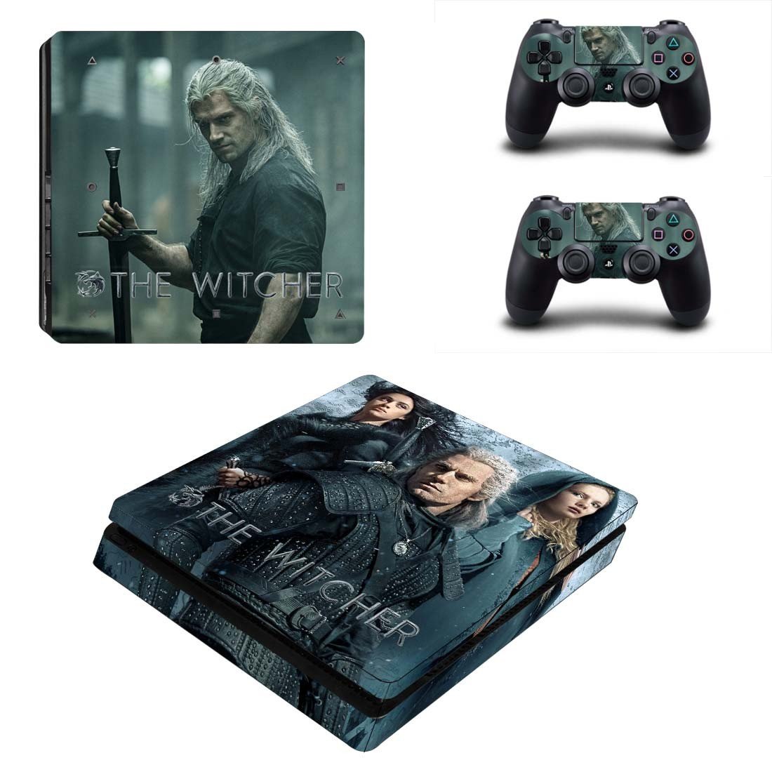 The Witcher decal skin for PS4 Slim Console & Controllers