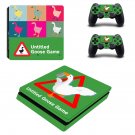 Untitled Goose Game decal skin for PS4 Slim Console & Controllers