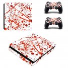 Blood Drops decal skin for PS4 Slim Console & Controllers
