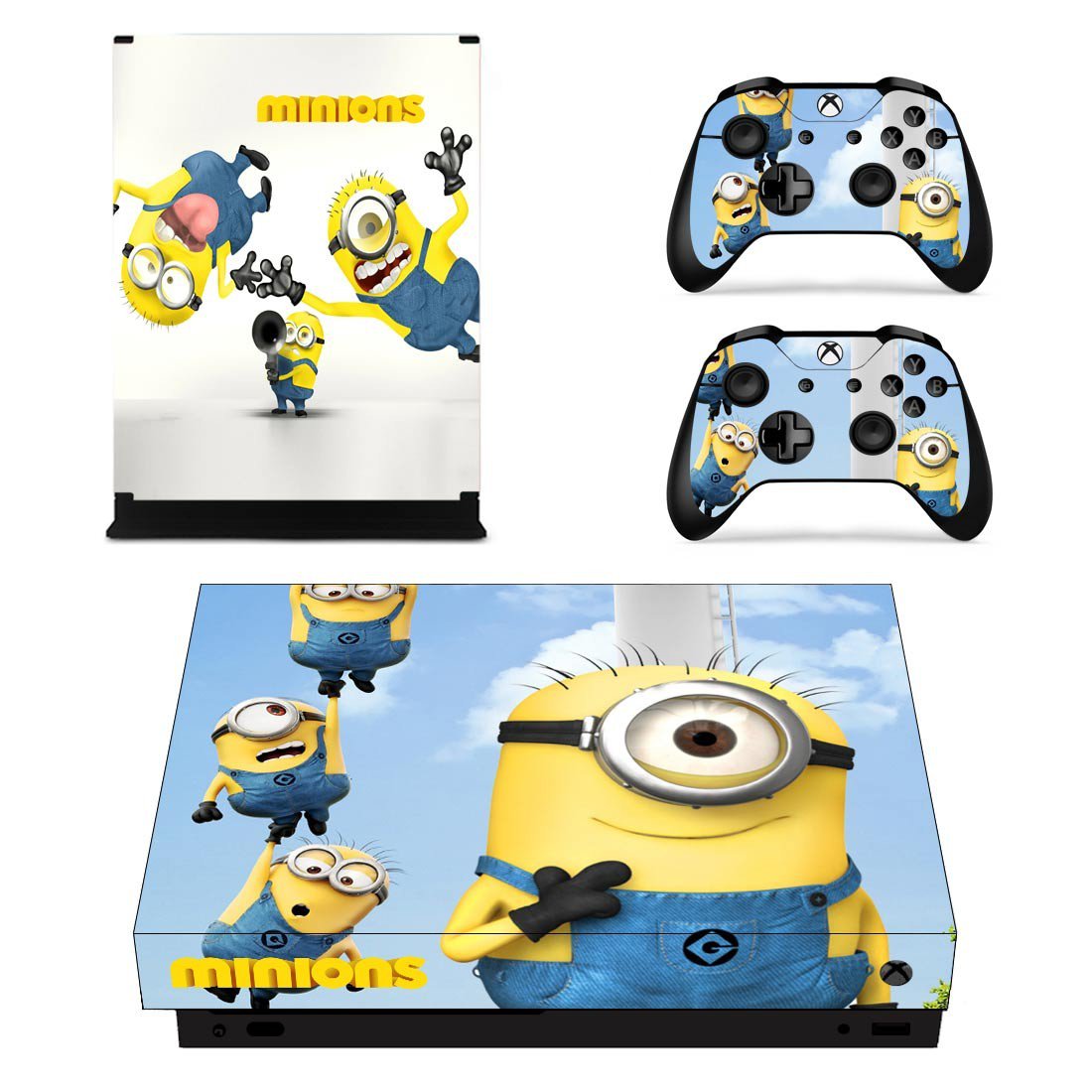 Minions decal skin for Xbox one X Console & Controllers
