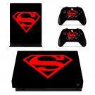 Superman decal skin for Xbox one X Console & Controllers