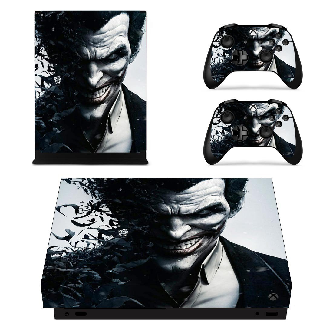 Joker Joaquin Phoenix decal skin for Xbox one X Console & Controllers