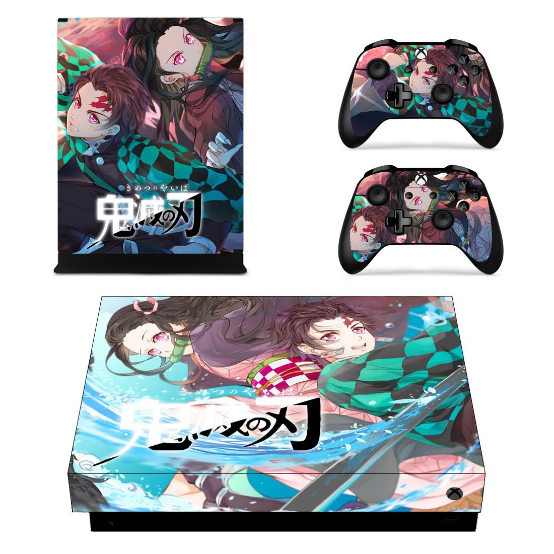 Demon Slayer decal skin for Xbox one X Console & Controllers