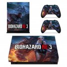 Biohazard RE3 decal skin for Xbox one X Console & Controllers