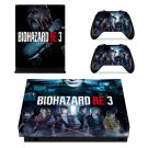 Biohazard RE3 decal skin for Xbox one X Console & Controllers