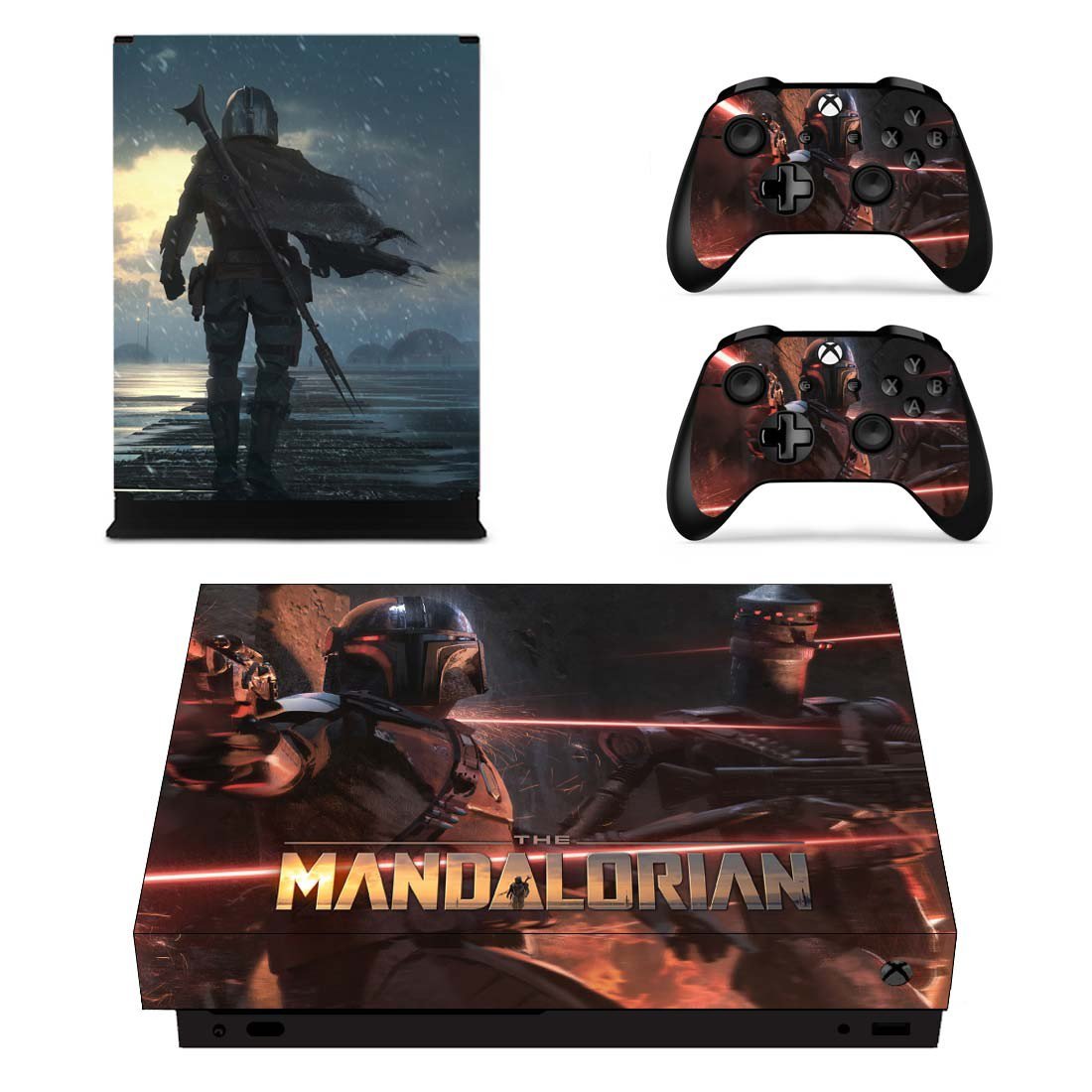 The Mandalorian decal skin for Xbox one X Console & Controllers