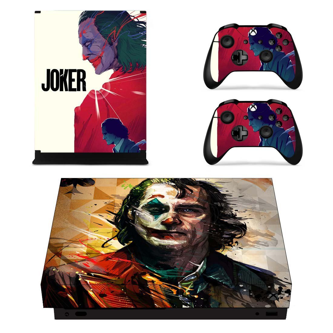 The Joker decal skin for Xbox one X Console & Controllers