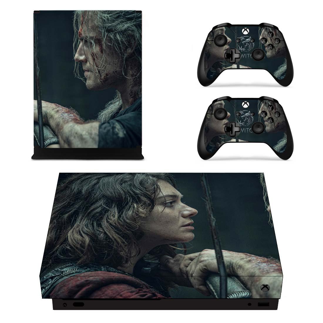 The Wicther decal skin for Xbox one X Console & Controllers