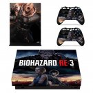 Biohazard RE3 decal skin for Xbox one X Console & Controllers