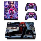Spider Verse decal skin for Xbox one X Console & Controllers